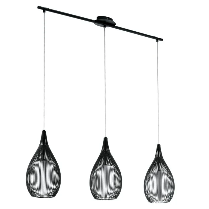 Eglo RAZONI Lámpara colgante Negro, 3 luces