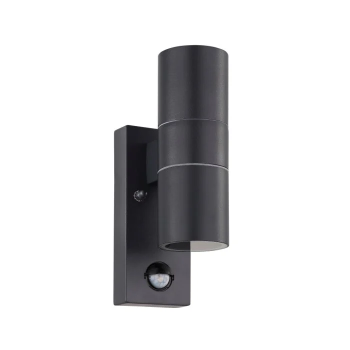 Eglo RIGA Aplique para exterior LED Antracita, 2 luces, Sensor de movimiento