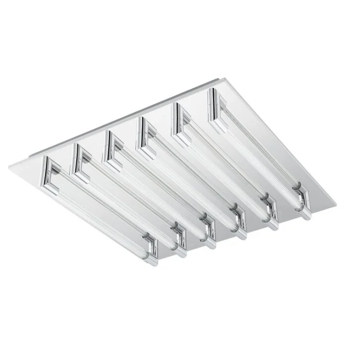 Eglo VELARDE Lámpara de techo LED Cromo, 6 luces