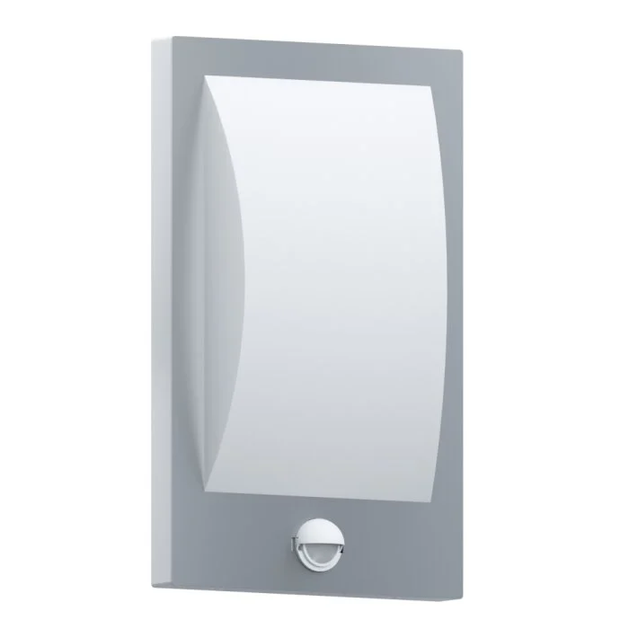 Eglo VERRES Aplique para exterior Acero inoxidable, Blanca, 1 luz, Sensor de movimiento