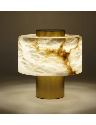 Lámpara de mesa Tarraco - Pedret Lighting - Lámpara de alabastro decorativa