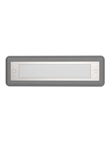 Empotrable de pared Malta - Iberlamp - Foco rectangular de exterior para iluminar escaleras o pasillos