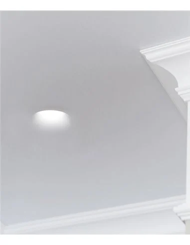 Empotrable de techo Len Round M - Indeluz - Novolux Lighting - Lámpara de techo de yeso, trimless, 13 cm