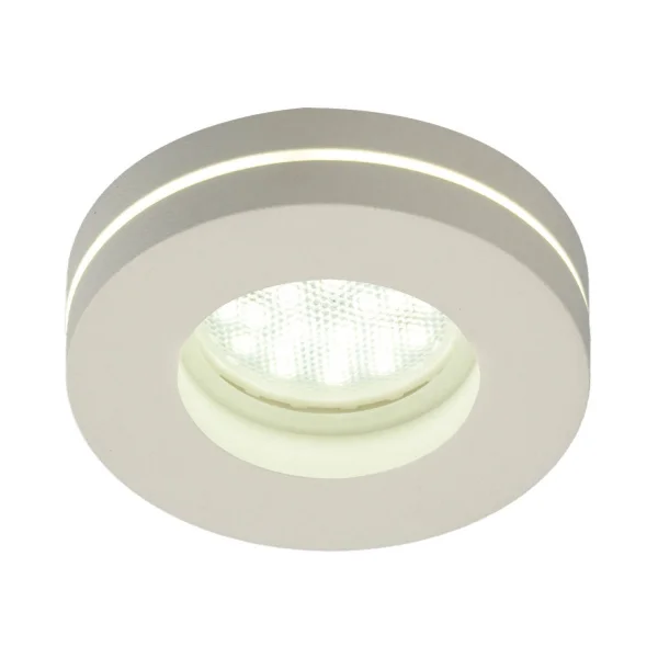 EMPOTRADO MECANIZADO CON LUZ LATERAL REDONDO BLANCO GU10
