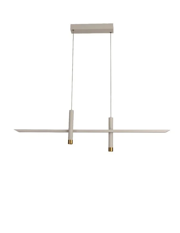 Esparta Lámpara Blanco Oro de Mantra 30W