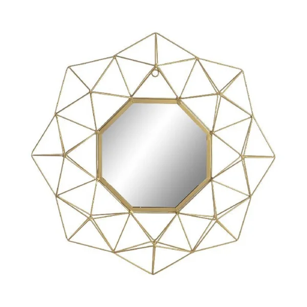 ESPEJO HIERRO DORADO CLARISE