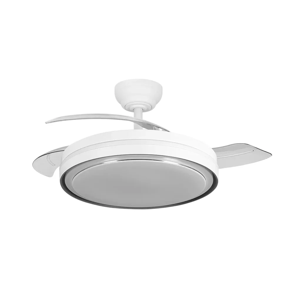 Ventilador Dc Siux Función Verano-Invierno 60w Blanco 3 Aspas 107d 6980lm 3500-4000-6500k Remoto y Temporizador