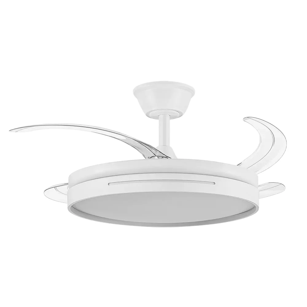 Ventilador Dc Micenas Función Verano-Invierno 59w Blanco 4 Aspas 107d 6980lm 3500-4000-6500k Remoto y Temporizador