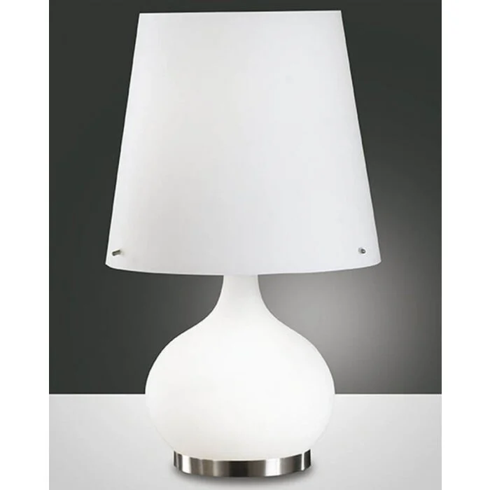 Fabas Luce ADE Lámpara de mesa Níquel-mate, 2 luces