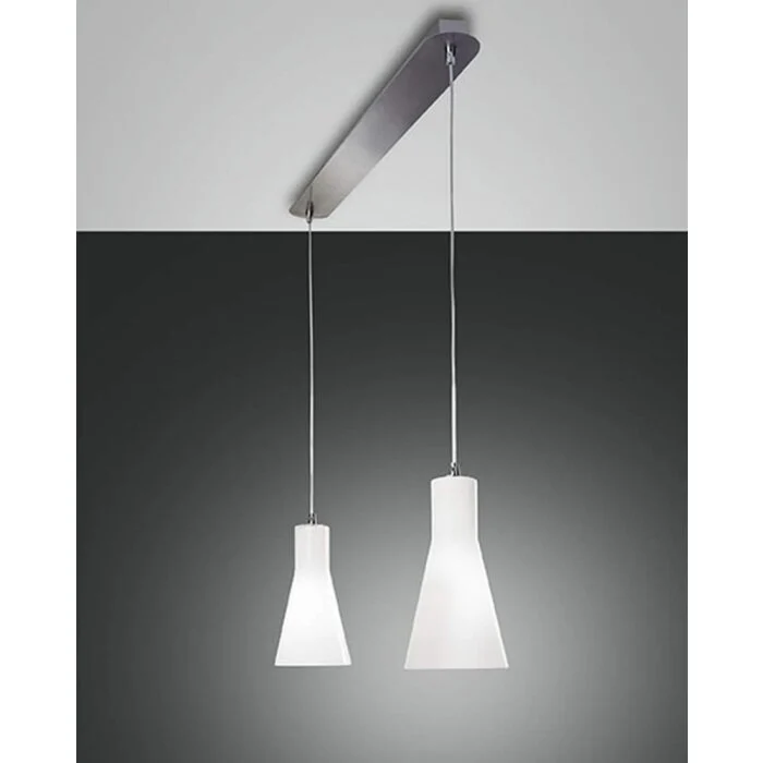 Fabas Luce DIANA Lámpara suspendida Cromo, 2 luces