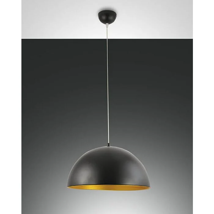 Fabas Luce DINGLE Lámpara suspendida dorado, Negro, 1 luz