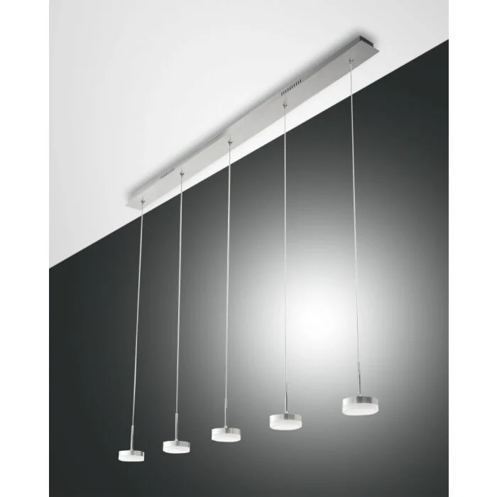 Fabas Luce Dunk Lámpara Colgante LED Aluminio, 5 luces