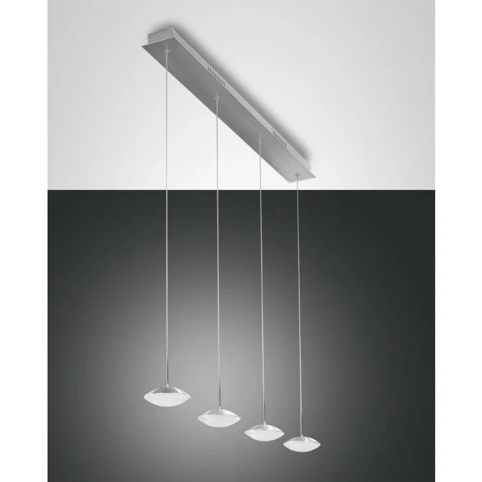 Fabas Luce Hale Lámpara Colgante LED Aluminio, 4 luces