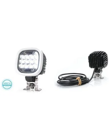 Faro de trabajo cuadrado LED muy potente 8000Lm para trabajo 12V-70V EMC R10