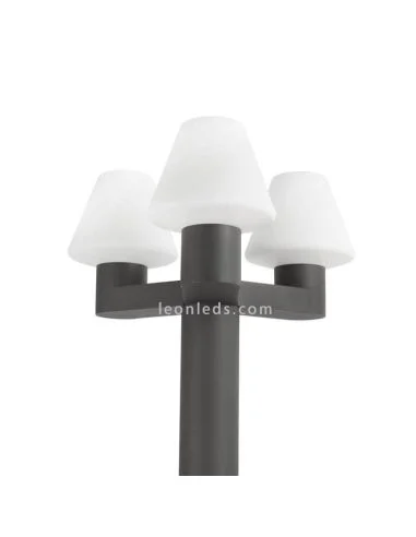 Farola exterior moderna 3 brazos Mistu