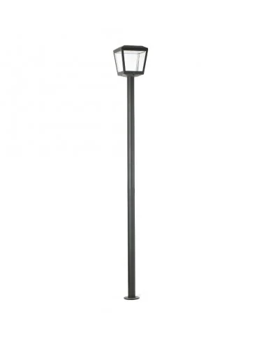 Farola LED Plaza - Faro - Farola exterior negra 220 cm