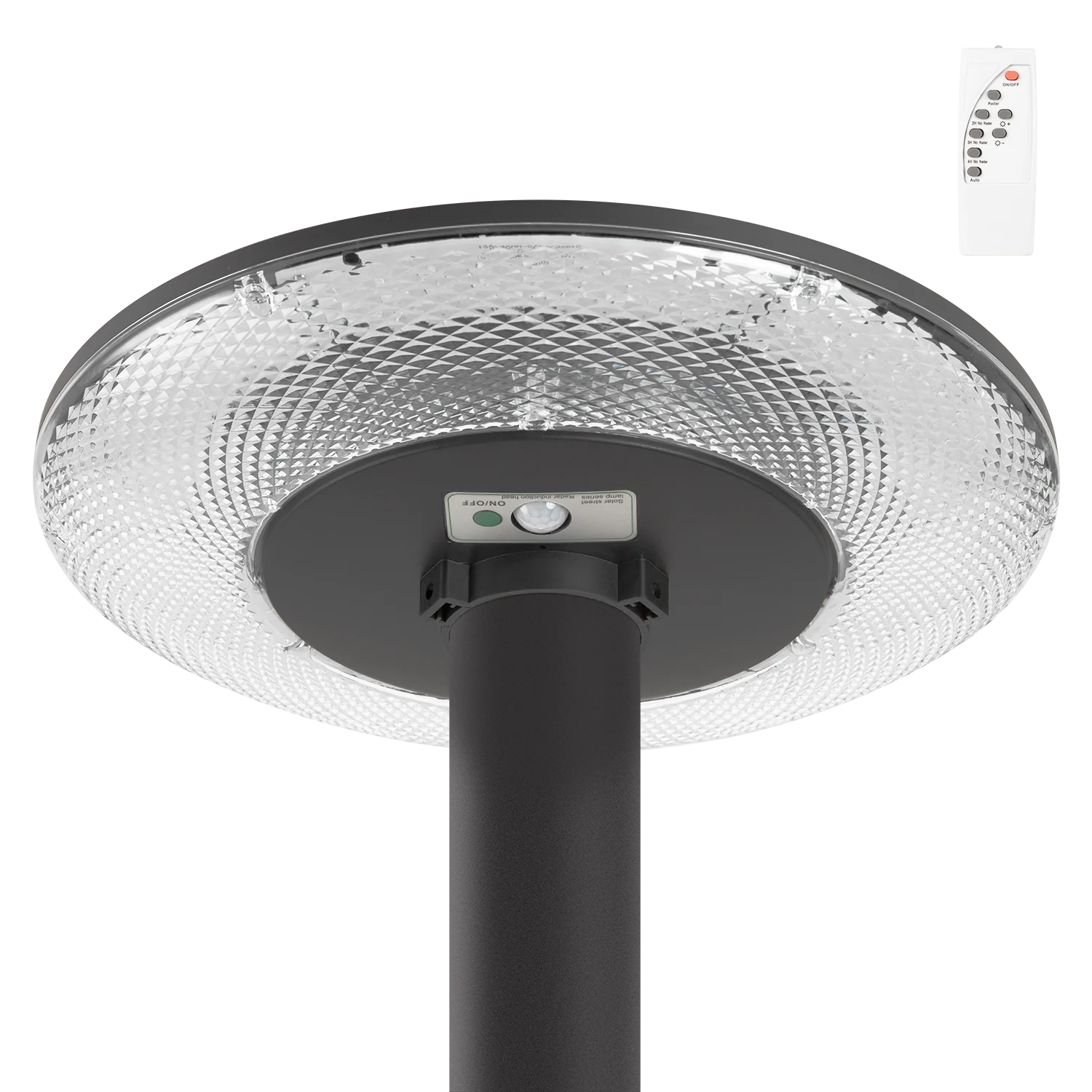 Farola LED Solar 100W Sensor Control Remoto Blanco Frío