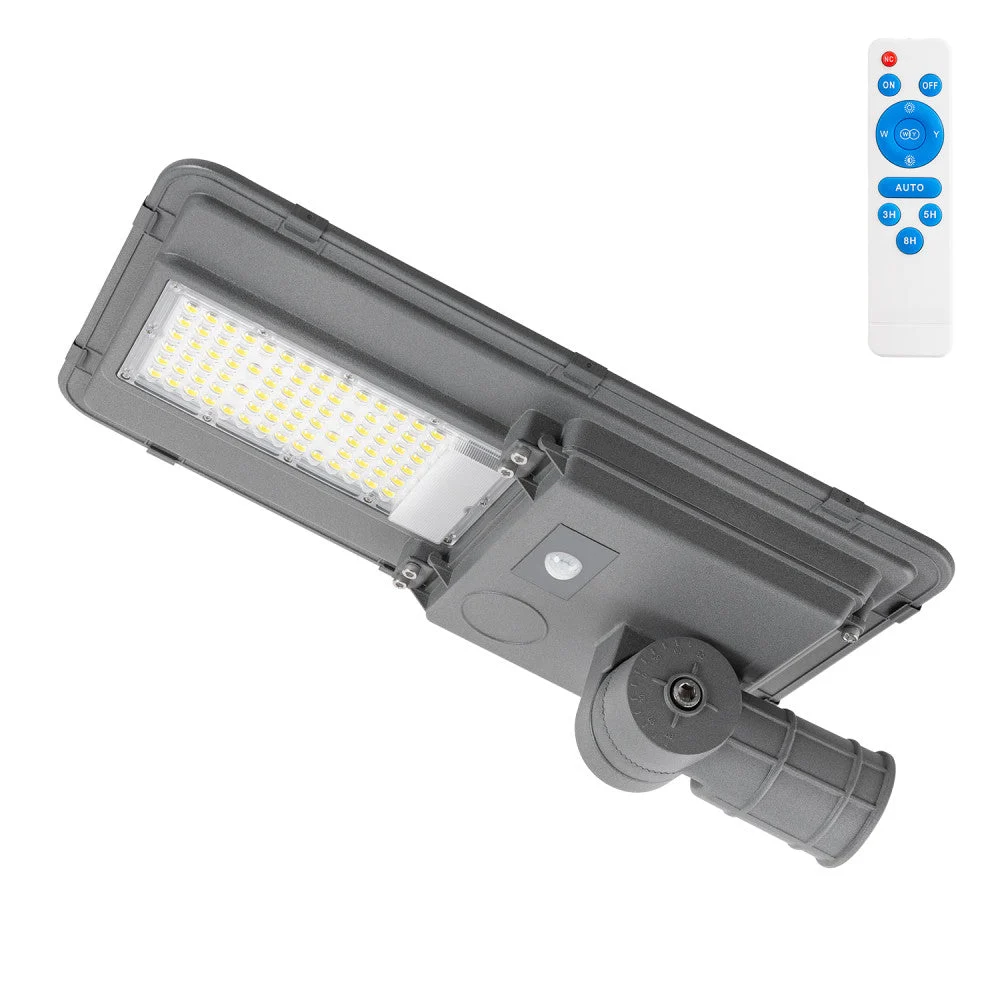 Farola LED Solar 150W 5000K Panel 6V 20W Batería 15Ah Sensor/Control Remoto  [HO-STR150W-SL04-CW]