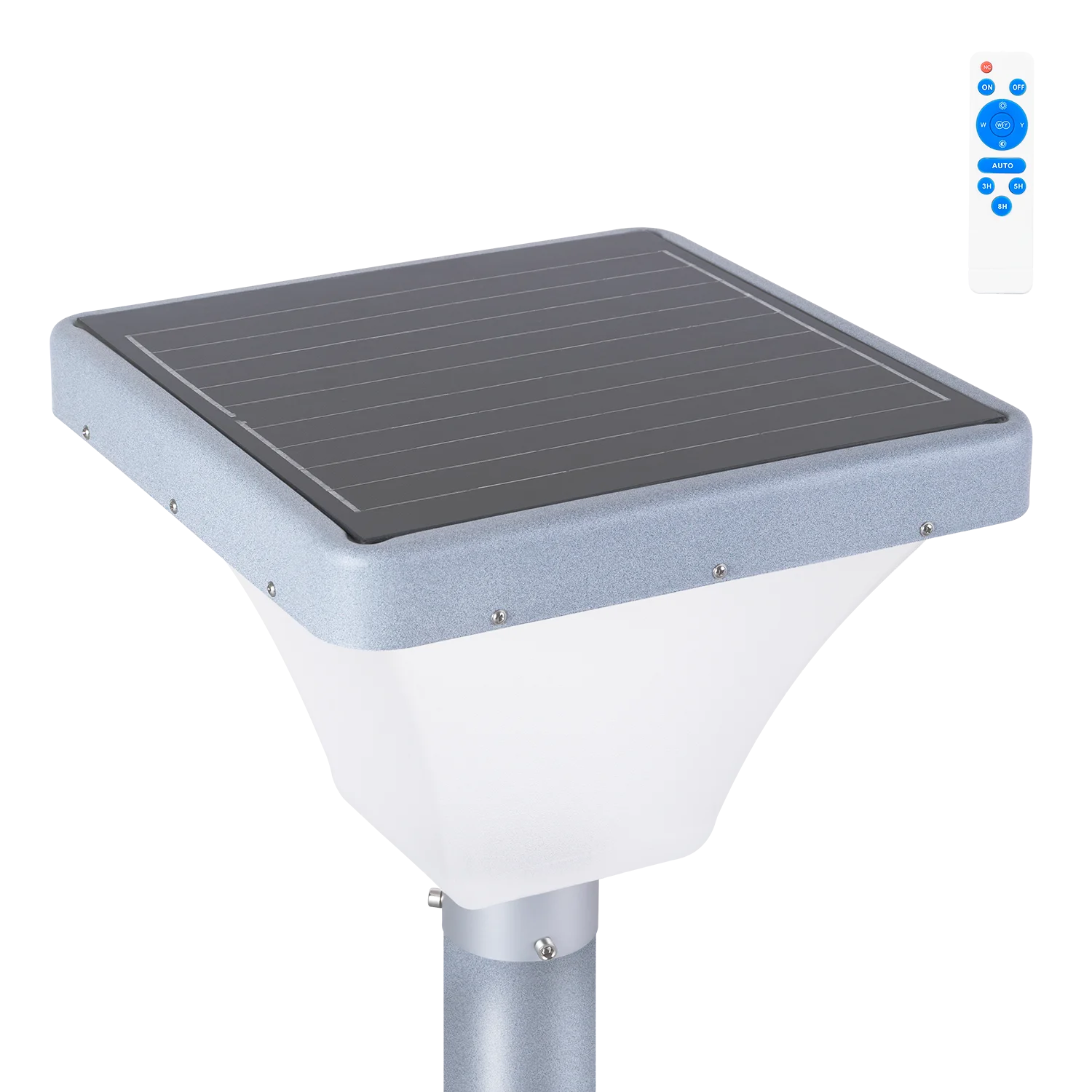Farola LED Solar Rectangular para Jardines 45W