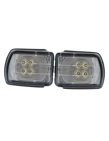 Faros de trabajo cuneteros LED empotrables 40W 3.400Lm 9V 32V para tractores John Deere 2 unds