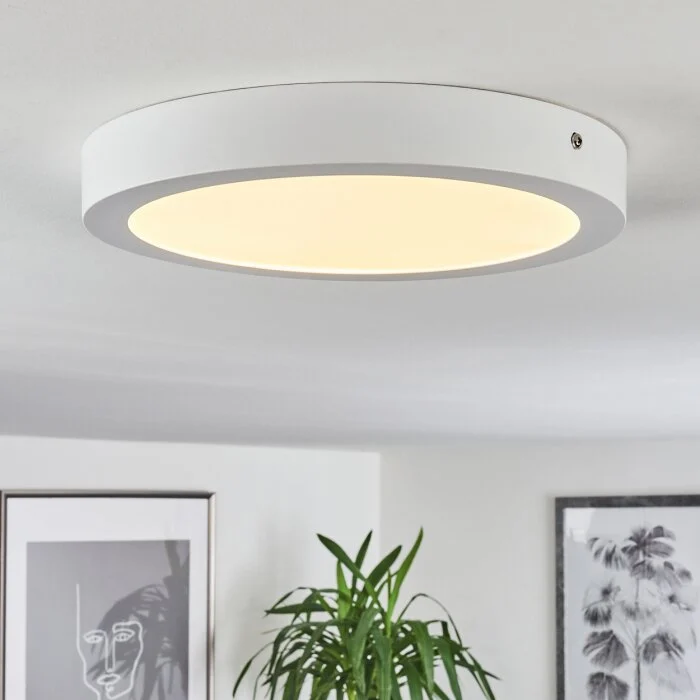 Finsrud Lámpara de Techo LED Blanca, 1 luz