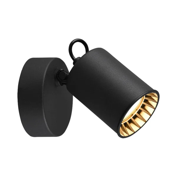 FOCO 1 LUZ METAL NEGRO GU10 WERNER