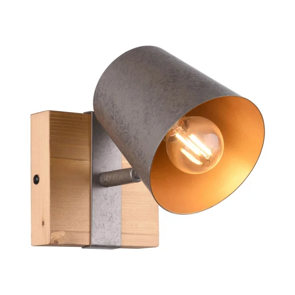 FOCO 1 LUZ METAL NÍQUEL ANTIGUO E14 NESTORE