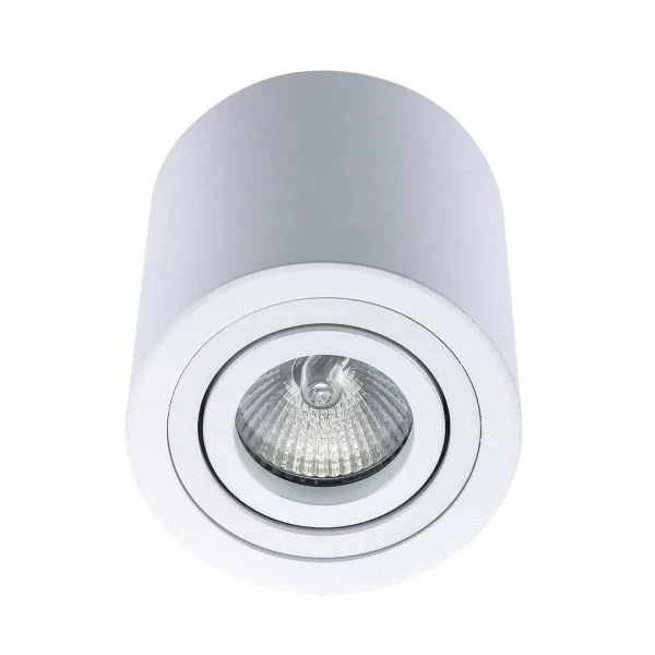 FOCO DE SUPERFICIE CILINDRICO GU10 ORIENTABLE Ø9CM BLANCO