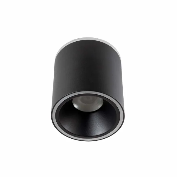 FOCO DE SUPERFICIE CILINDRICO LED 14W 4000K Ø9CM NEGRO