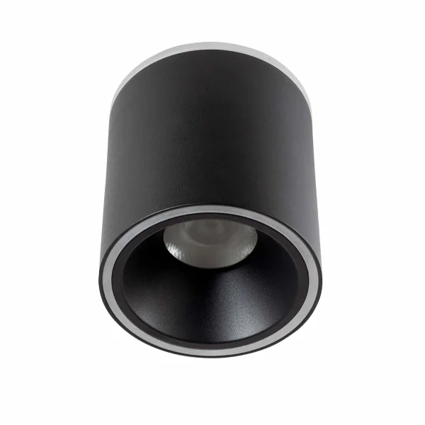 FOCO DE SUPERFICIE CILINDRICO LED 25W 4000K Ø12CM NEGRO