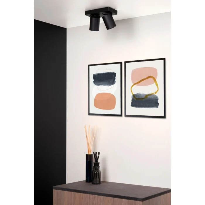 Foco de techo Lucide LENNERT LED Negro, 2 luces