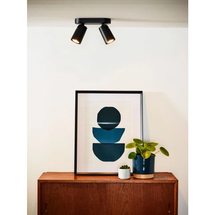 Foco de techo Lucide XYRUS LED Negro, 2 luces