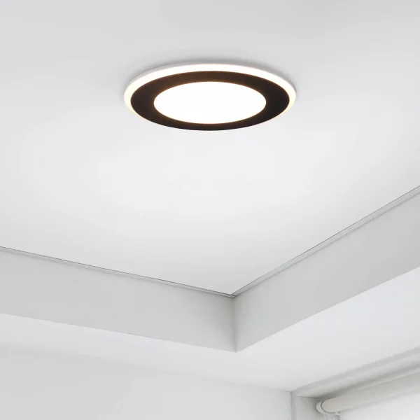 FOCO EMPOTRABLE LED 10W 3000K NEGRO ARANZA
