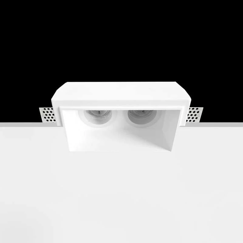 Foco escayola GU10 148mm x 76mm y altura 130mm