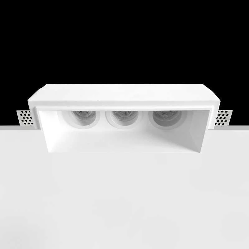 Foco escayola GU10 222mm x 76mm y altura 130mm