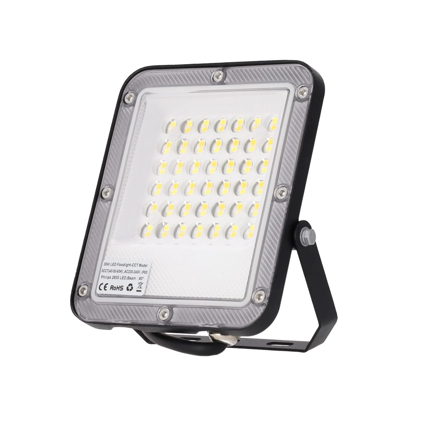 Proyector LED 30W 110Lm/W 90º 220-240VAC IP65 CCT (Tonalidad Luz Regulable) 4000/5000/6500ºK