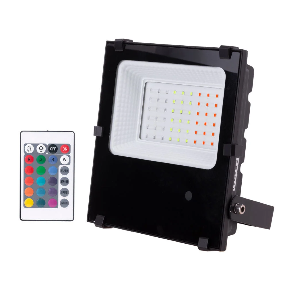 Proyector LED 30W IP65 Mando a Distancia RGB 40.000H