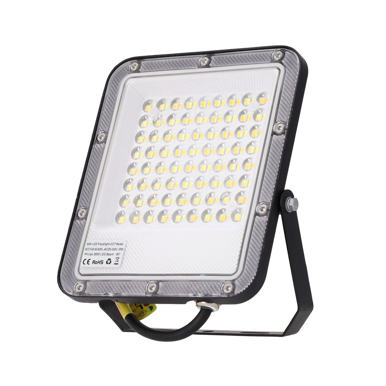 Proyector LED 50W 110Lm/W 90º 220-240VAC IP65 CCT (Tonalidad Luz Regulable) 4000/5000/6500ºK