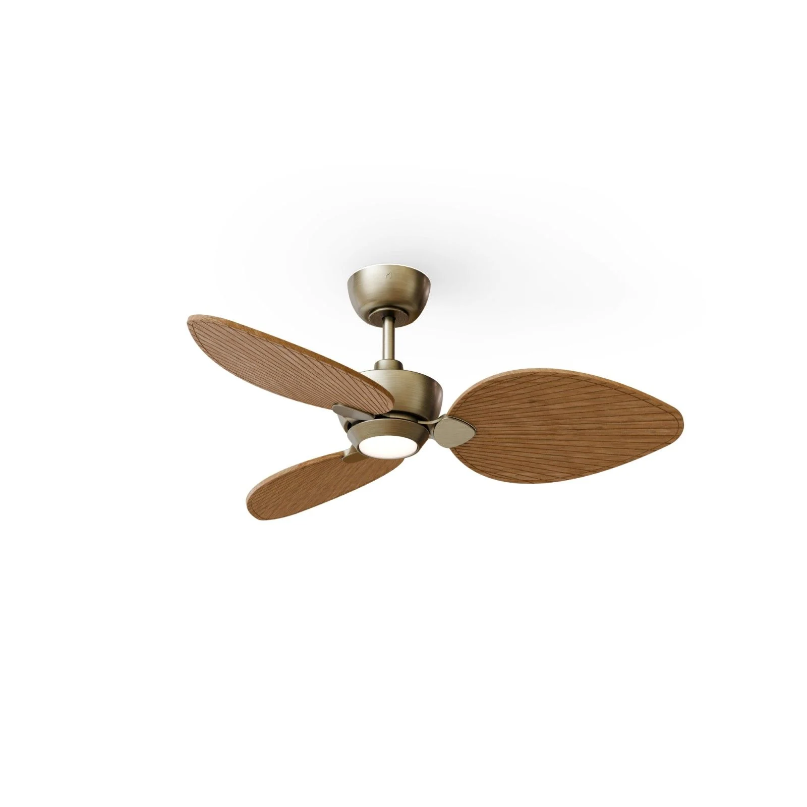 Ventilador de techo con luz Sulion Alma 100cm LED bronce y madera motor DC CCT 2248288