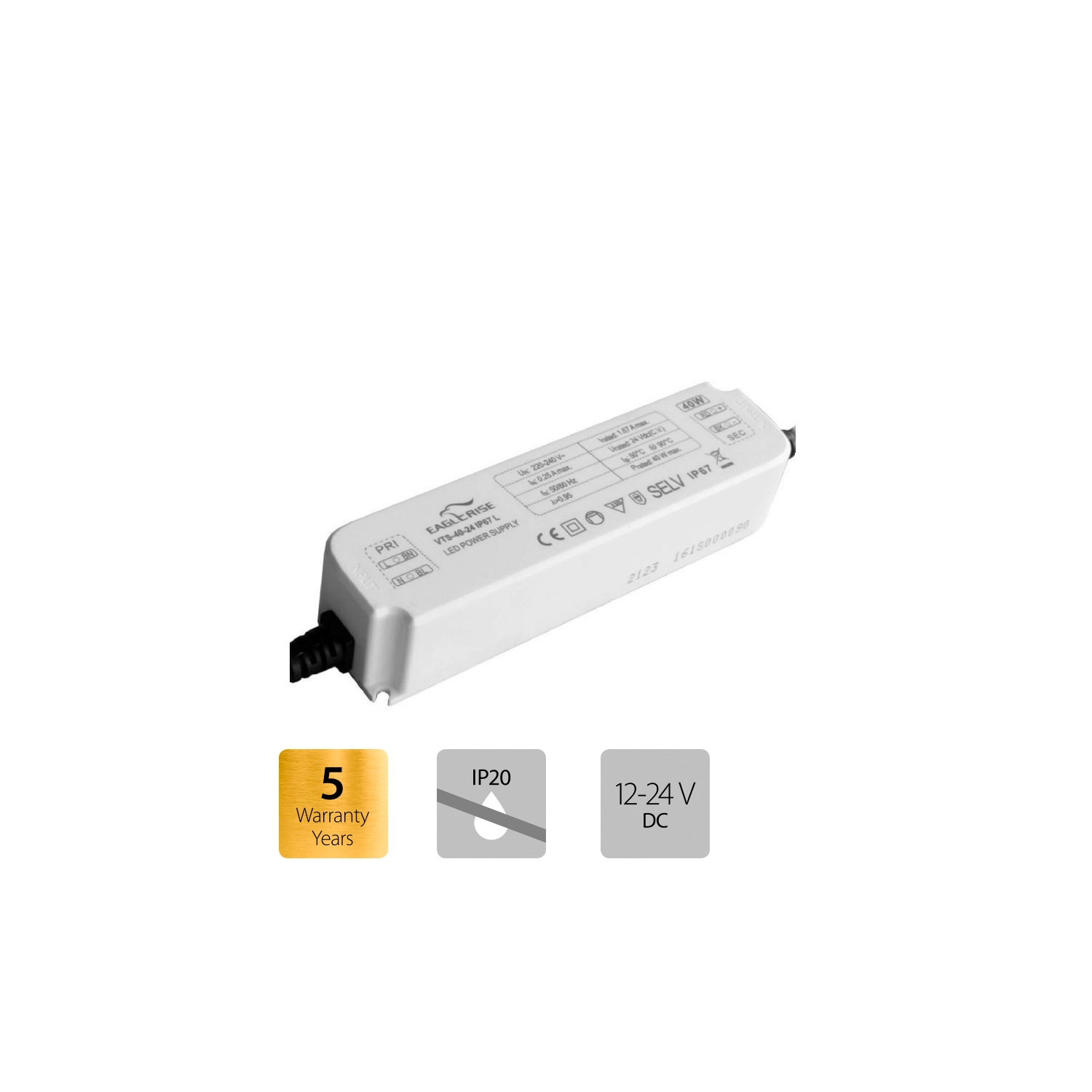 Fuente de alimentación FAC 60W. 24V. | Lluria