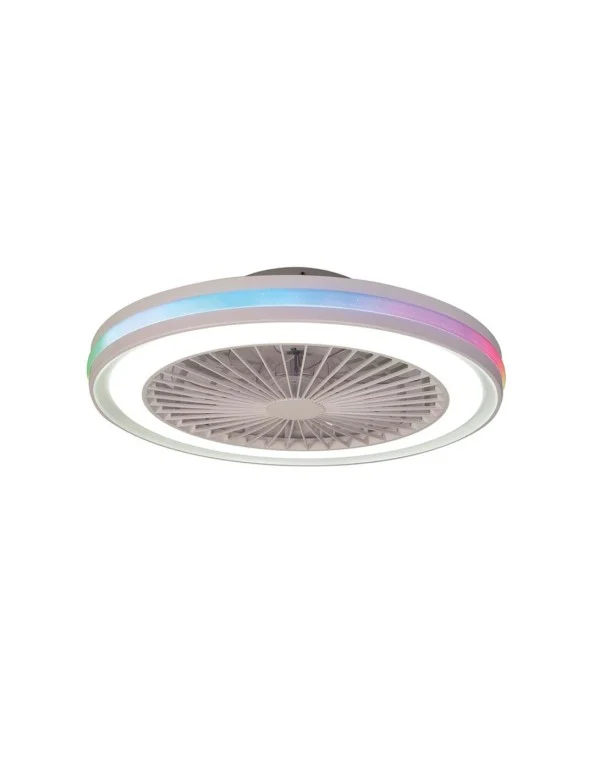 Gamer Mantra Ventilador Blanco RGB