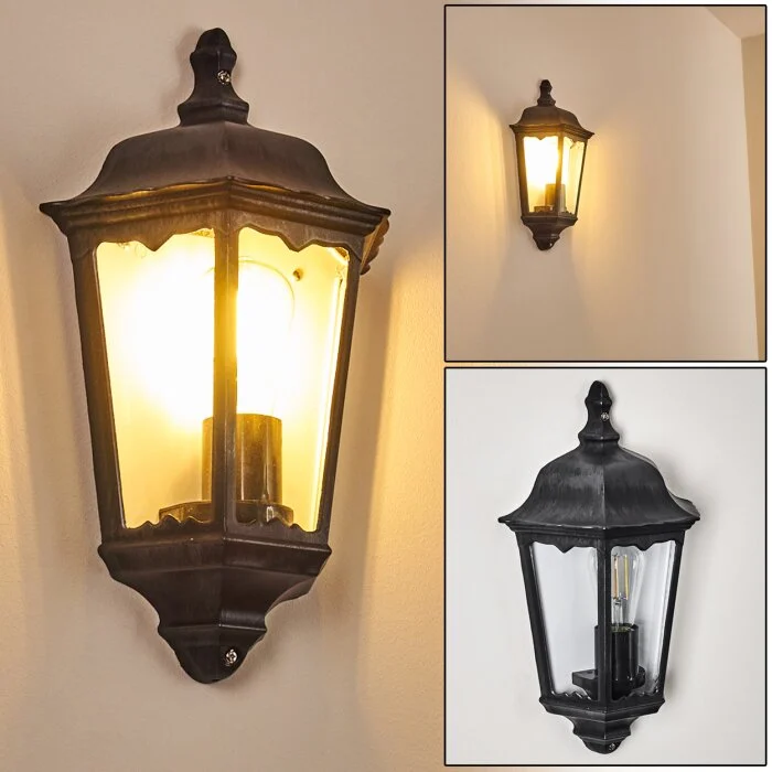 Gilze Aplique para exterior Negro, 1 luz