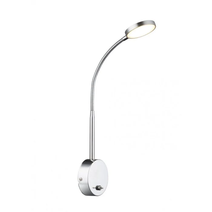 Globo Aplique LED Cromo, 1 luz