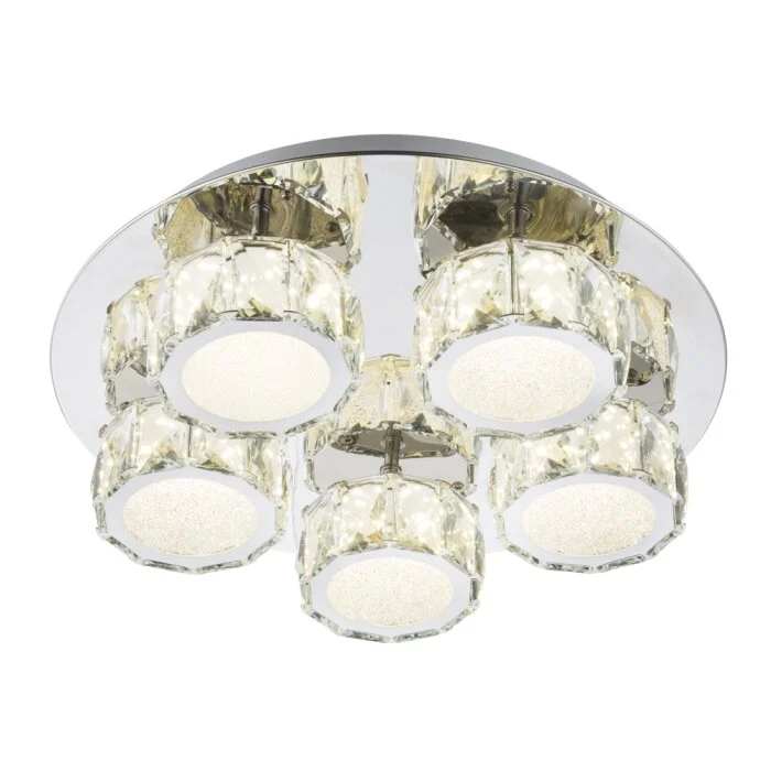 Globo BALDI Lámpara de Techo LED Cromo, 1 luz