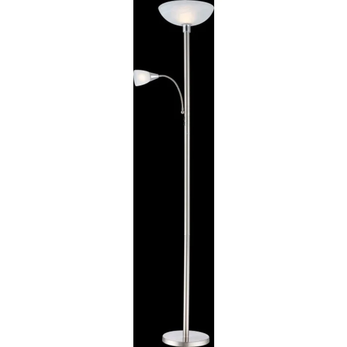 Globo Blade Lámpara de Pie LED Níquel-mate, 2 luces