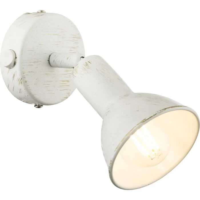 Globo CALDERA Foco de pared Blanca, 1 luz