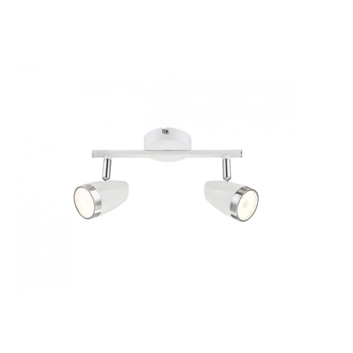 Globo Foco de techo LED Blanca, 2 luces