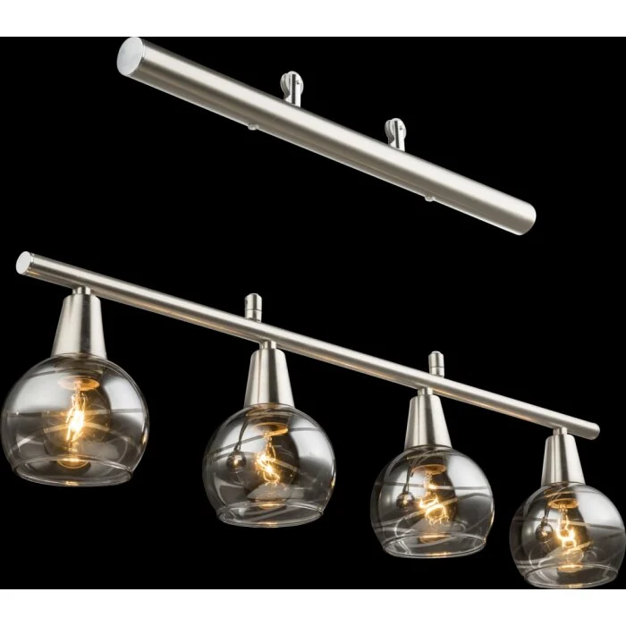 Globo ROMAN Lámpara Colgante LED Níquel-mate, 4 luces