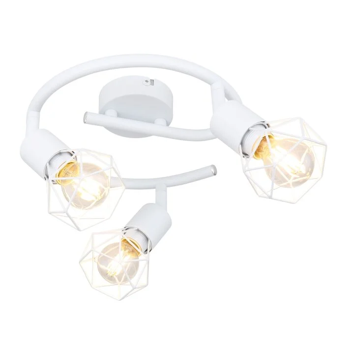 Globo XARA I Proyector Blanca, 3 luces