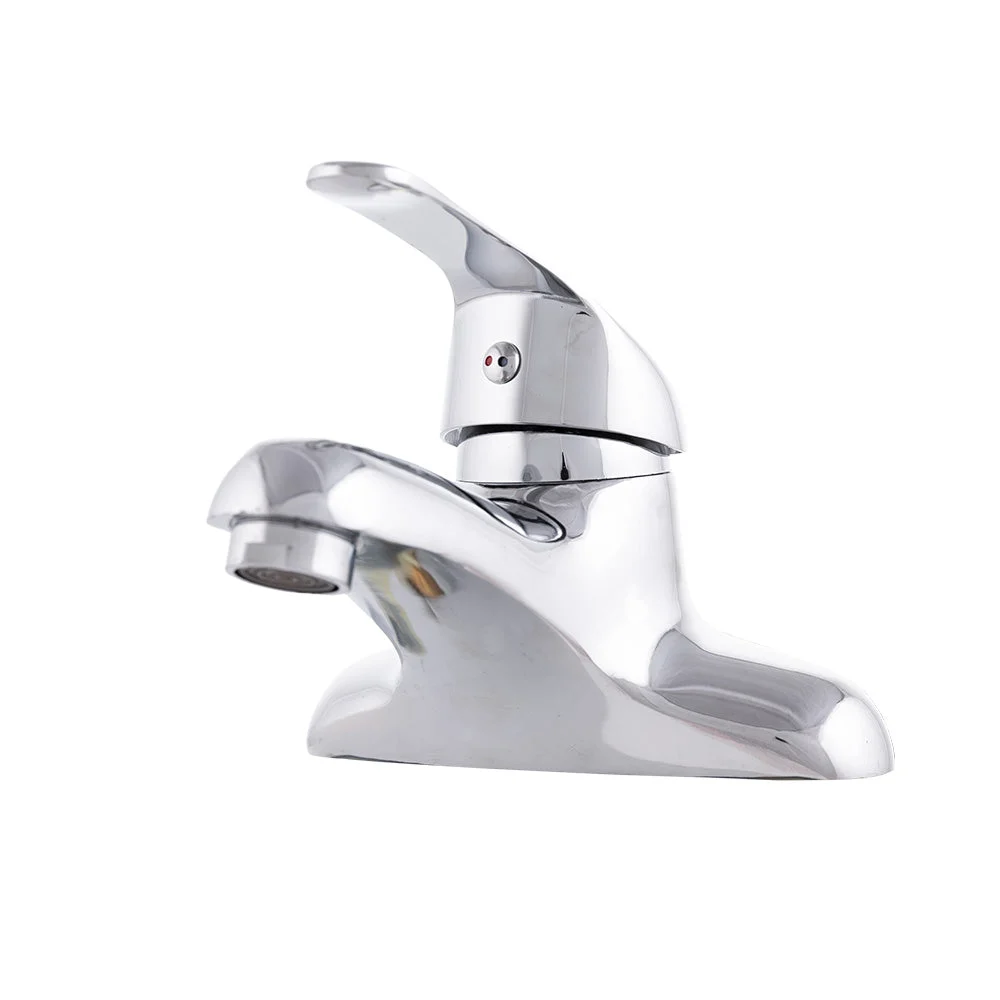 Grifo Lavabo Aleación Zinc, Cromado, Agua Caliente-Fría, Caño Bajo, Monomando [QLI-FA-5505
